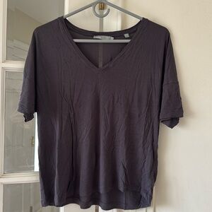 Vince dark gray V neck T shirt